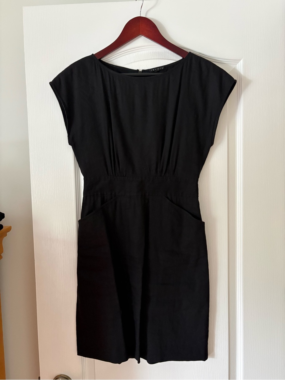 Theory Black Linen Dress